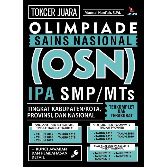 Buku Tokcer Juara Olimpiade Sains Nasional (OSN) IPA SMP/MTs