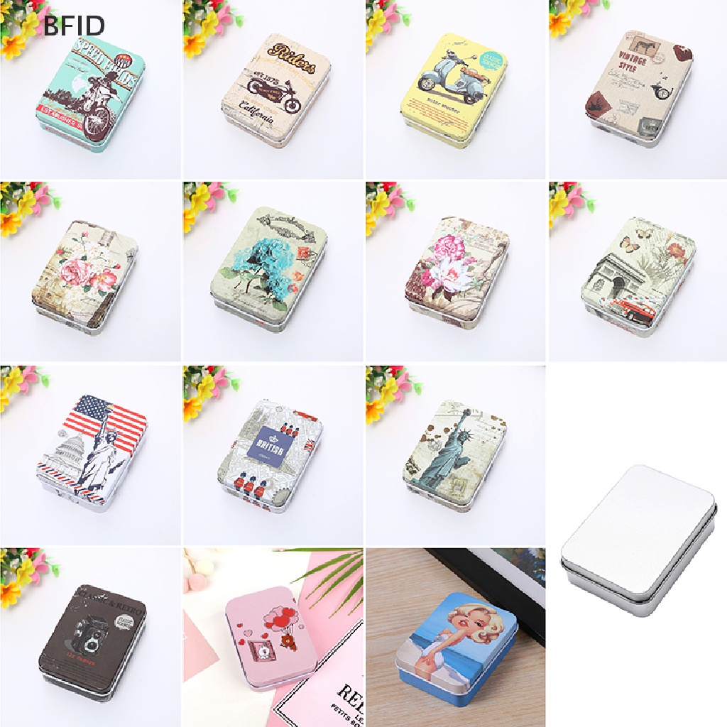 [BFID] Kartun Timah Disegel Toples Packing Box Perhiasan Permen Kaleng Koin Gift Box [ID]
