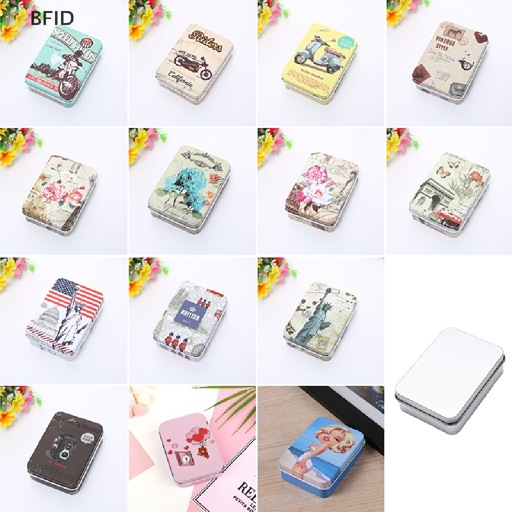 [BFID] Kartun Timah Disegel Toples Packing Box Perhiasan Permen Kaleng Koin Gift Box [ID]