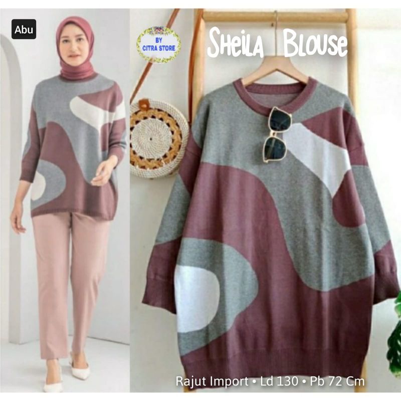 tunik rajut import jumbo