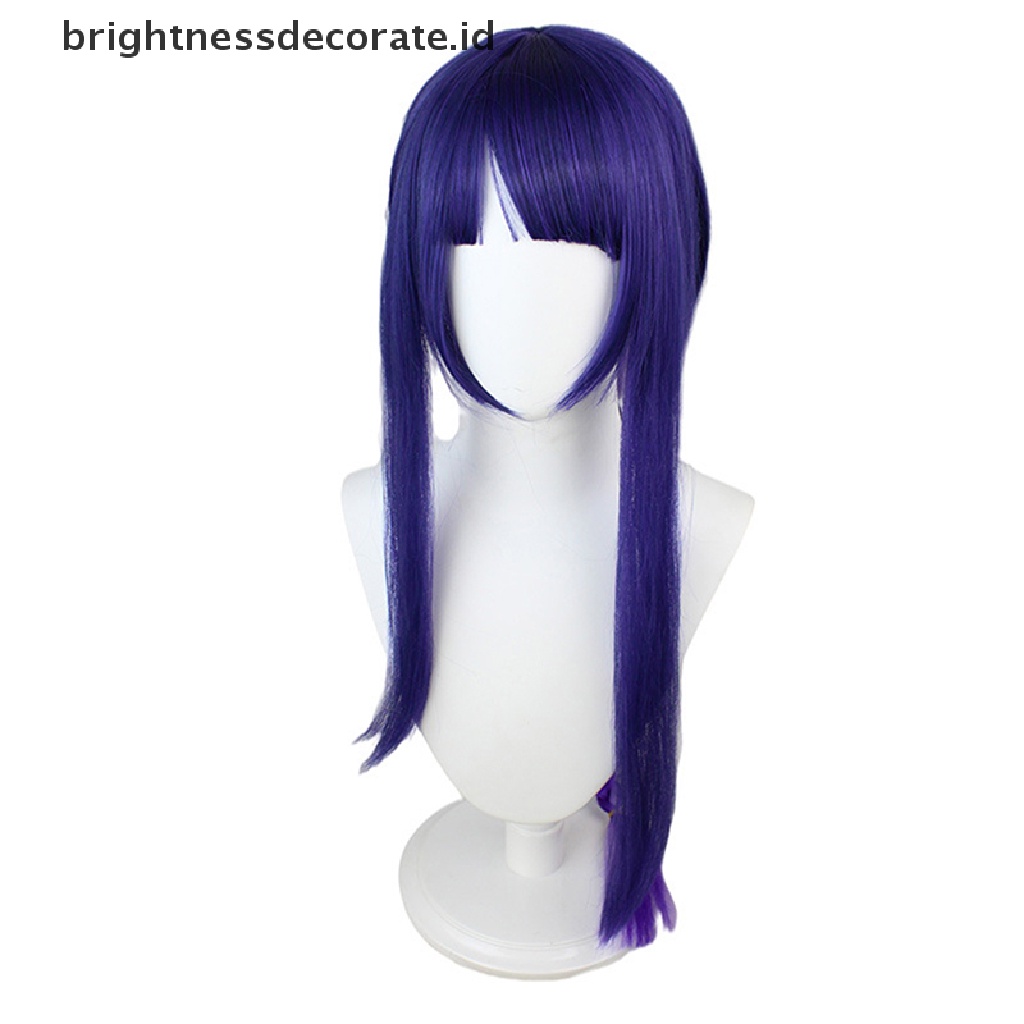 [Birth] Genshin Impact Cosplay Raiden Sho Wig Cosplay Anime Wig Rambut Palsu Halloween [ID]