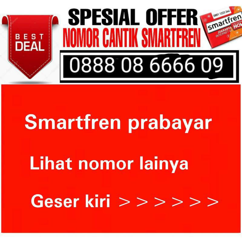 NOMOR CANTIK SMARTFREN KARTU PERDANA CANTIK SMARTFREN 4GLTE BEST SERIES