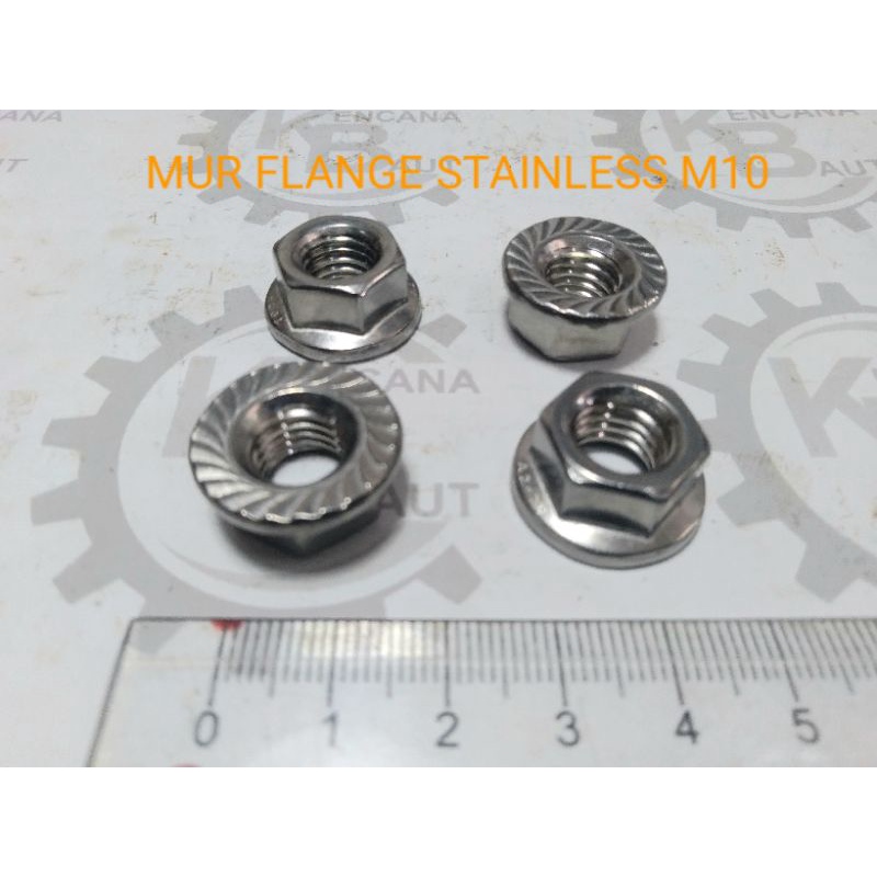 MUR FLANGE M10 STAINLESS / MUR TOPI M10 STAINLESS