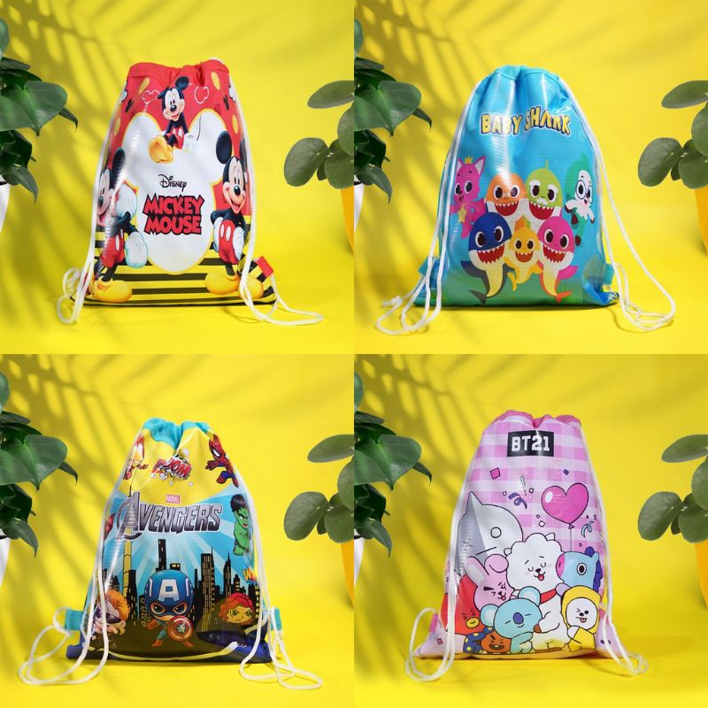 

Tas goodie bag anak / tas souvernir anak ulang tahun / tas kado lebaran Idul Fitri / packing snack anak / tema frozen, unicorn, mermaid