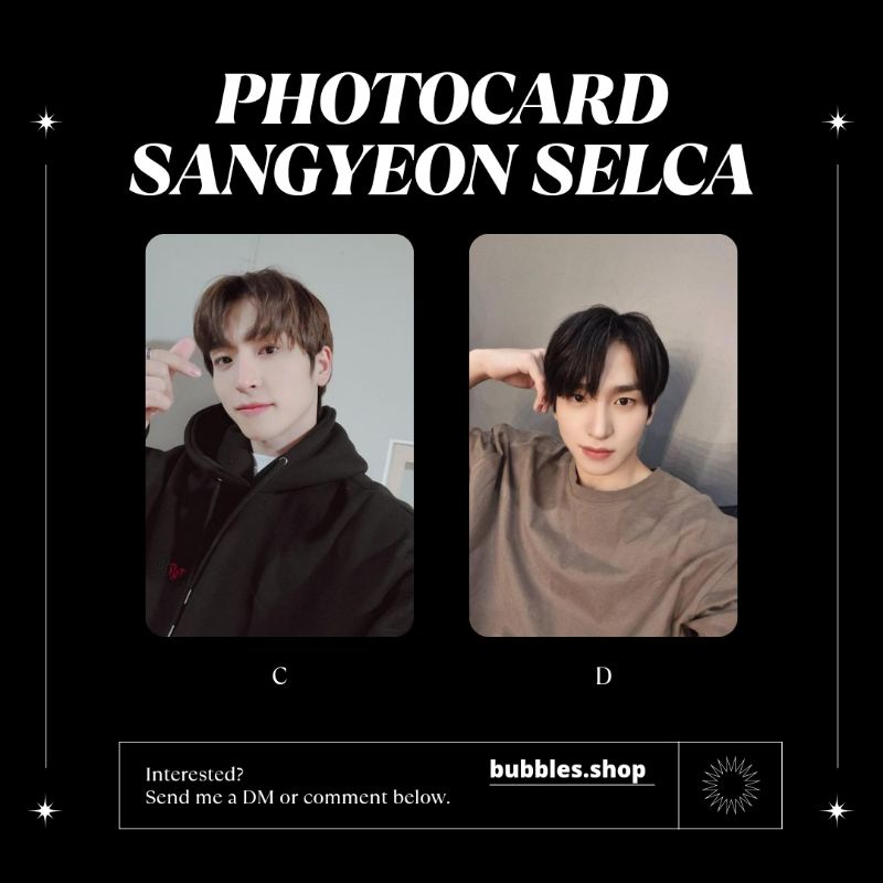 PHOTOCARD UNOFFICIAL SANGYEON THE BOYZ SELCA