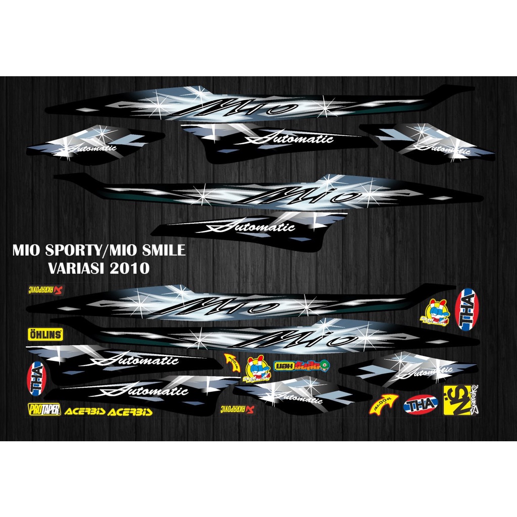 STIKER STRIPING DECAL MIO SPORTY/MIO SMILE 2010 VARIASI