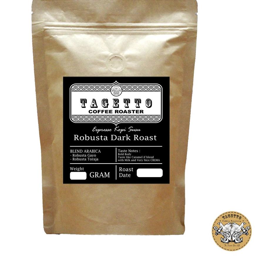 

➲ ESPRESSO KOPI SUSU ROBUSTA DARK ROAST / HITAM BERMINYAK 1KG ➸