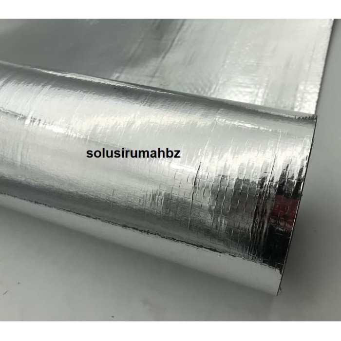 permeter Aluminium Foil Woven Double Side L 120cm Meteran Metalizing