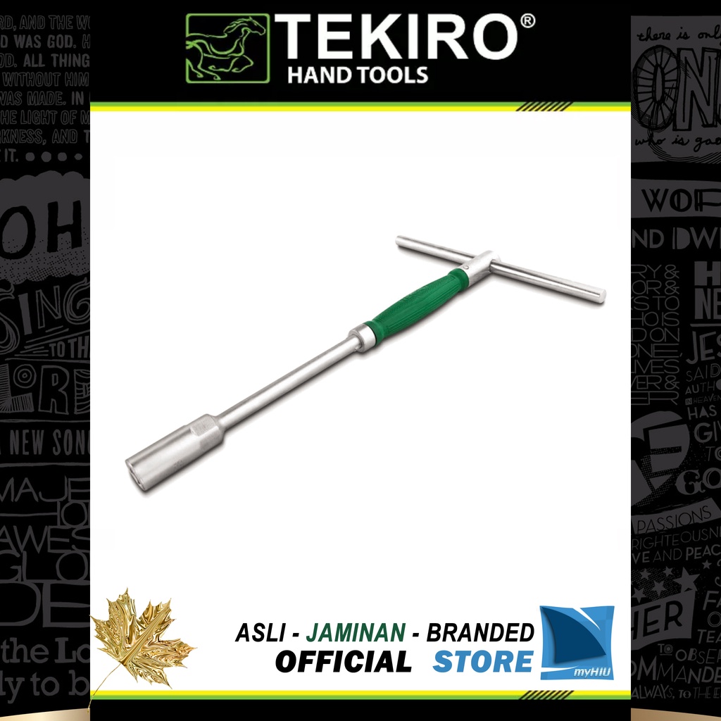 Kunci Sock T Gagang Putar / Rotary T Type Wrench Ukuran 17 ~ 19 mm TEKIRO