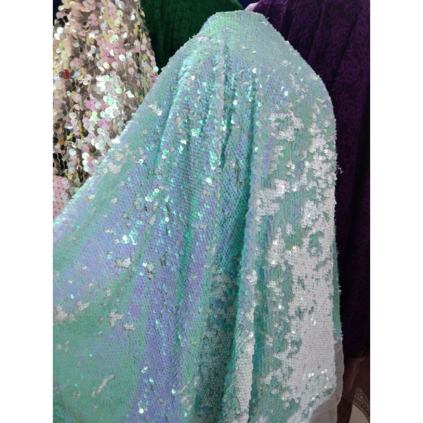 kain/bahan sequin Payet hologram