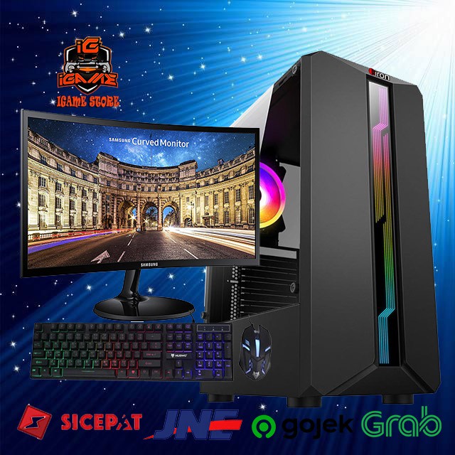 Full Set Monitor 24&quot; PC GAMING Intel Core i5 13400F /GTX 1650 4GB/ Streaming-Editing MANTULLL GEN 13