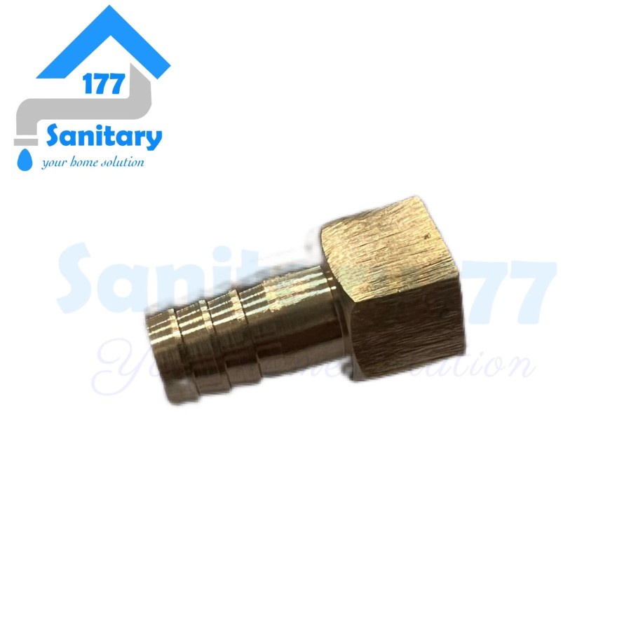 Drat Kran taman KUNINGAN 1/2 ke 5/8 inch-spare part cucut sambungan 1/2 ke 3/4 selang mesin cuci brass nepel spare part /X1