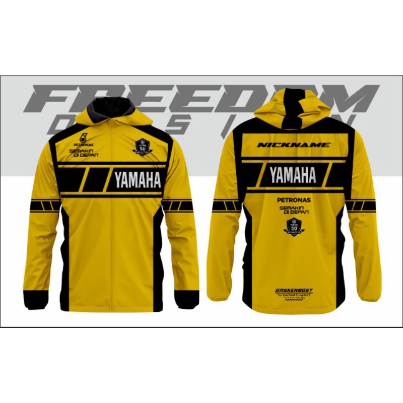 JAKET YAMAHA 50th BAHAN TASLAN WATERPROOF