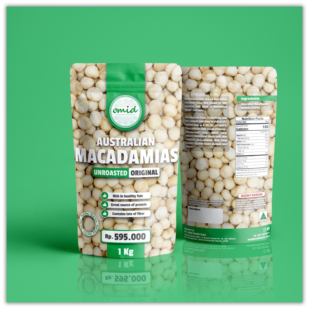 

1 Kg - Raw Macadamia | Macadamia Mentah