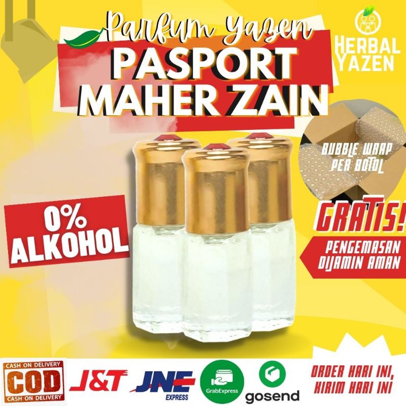 Parfum Aroma PASPORT MAHER ZAIN Original Non Alkohol 3ml 6ml 12ml Parfum Original Bibit Parfum Murni