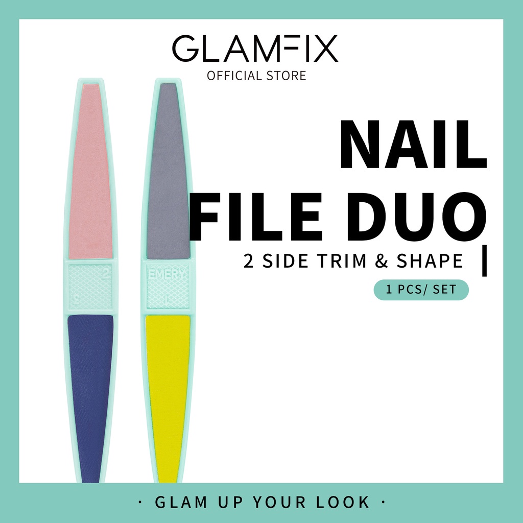 ❤ MEMEY ❤ GLAMFIX Nail File Duo | Alat Kikir Amplas Kuku 4 Way Buffer