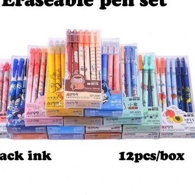 

✨SHOPEE MALL✨ NG (12pcs) pena bisa hapus/pen gel hapus/erasable pen/pen hapus lucu fancy grosir