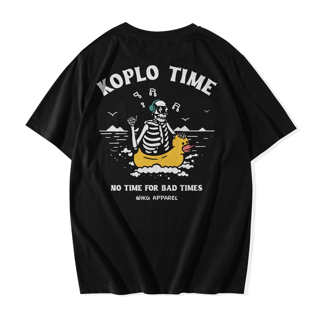 PROMO Wiku Kaos Dangdut/Kendang | Koplo Time Skull Black Tees