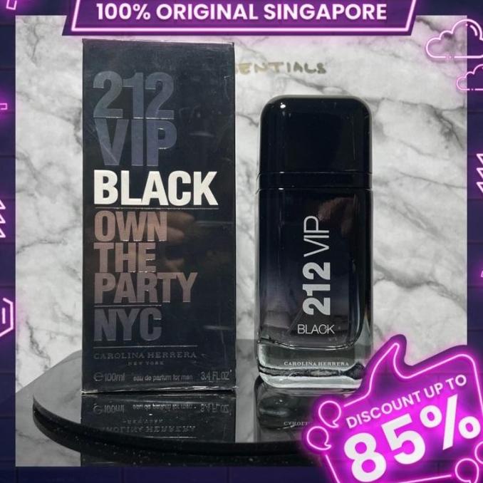 [ 100% ORIGINAL SINGAPORE ] PARFUM PRIA PARFUM WANITA 212 VIP BLACK BY TG4654Y5H