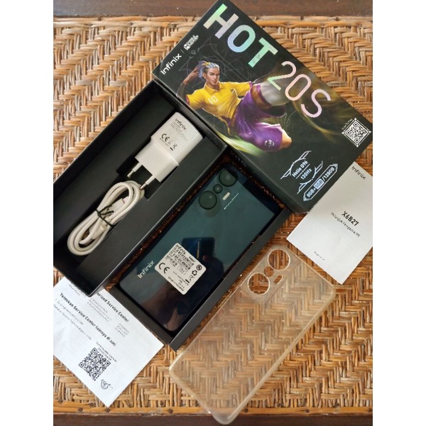 SECOND LIKE NEW 99%INFINIX HOT 20S RAM 8+5/128 GB FULLSET ORIGINAL GARANSI RESMI INFINIX INDONESIA