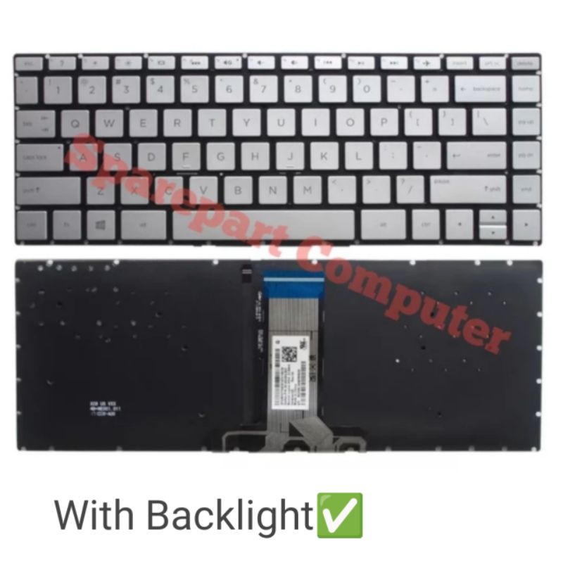 Keyboard HP Pavilion 14-cf 14s-cf 14s-dk 14-df 14-dk 14-dg Backlight