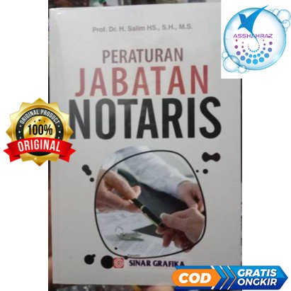 

Terlaris ✨ - Peraturan Jabatan Notaris - Prof. Dr. H. Salim H.S. #SIN3.1.23