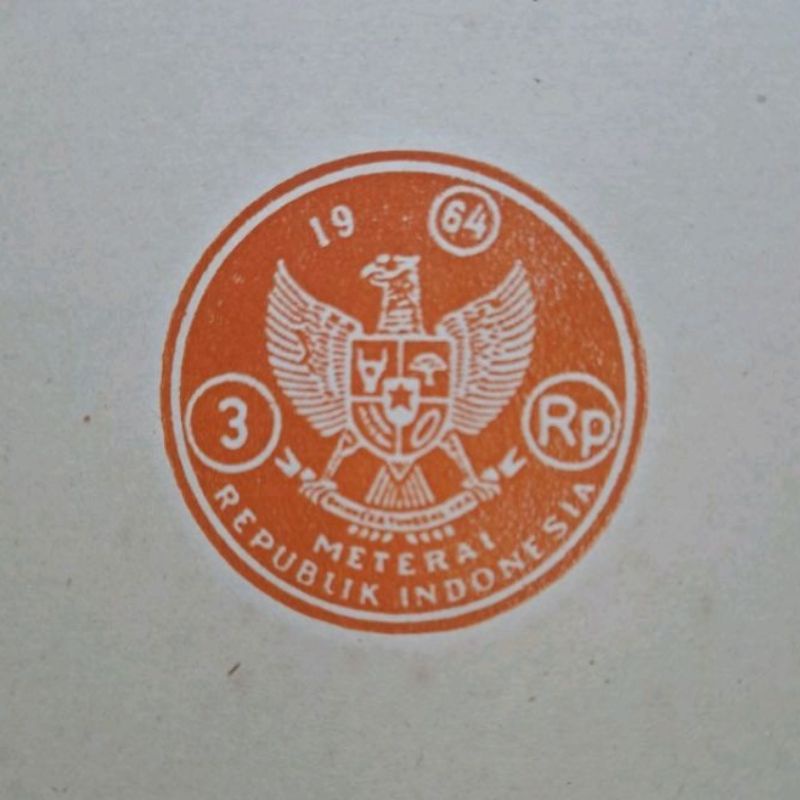 

Kertas Segel Asli Tahun 1964 Double