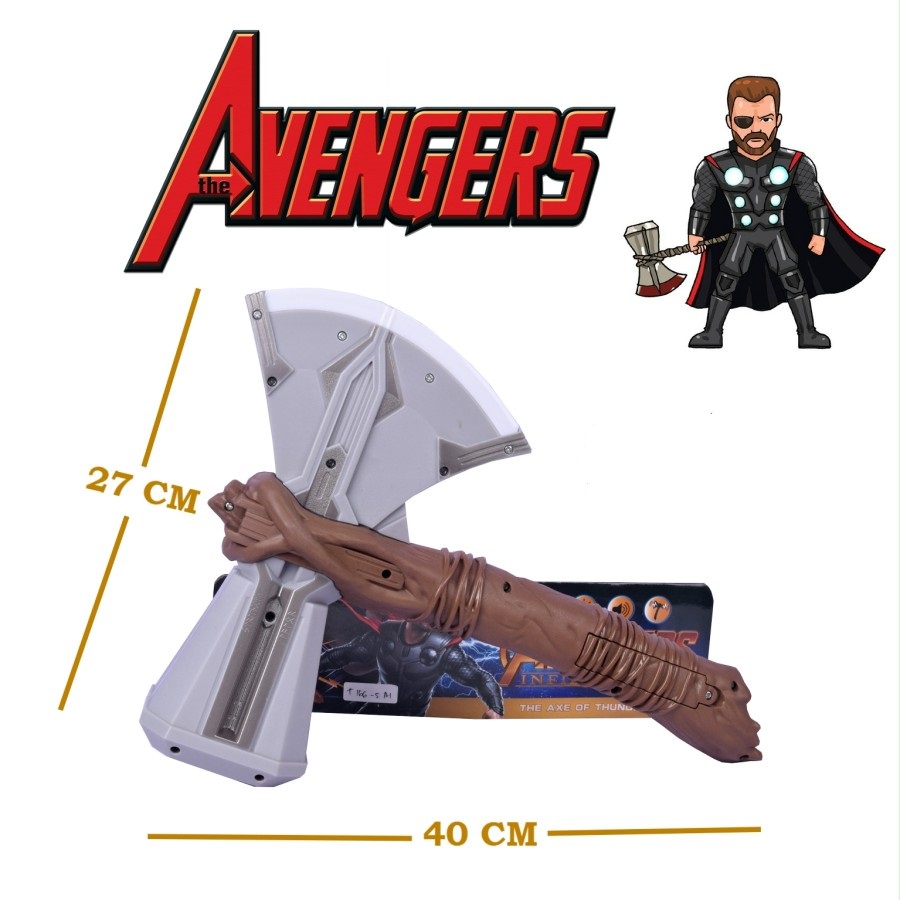 Mainan Palu Kapak Thor Avengers Infinity War THE AXE OF THUNDER GOD