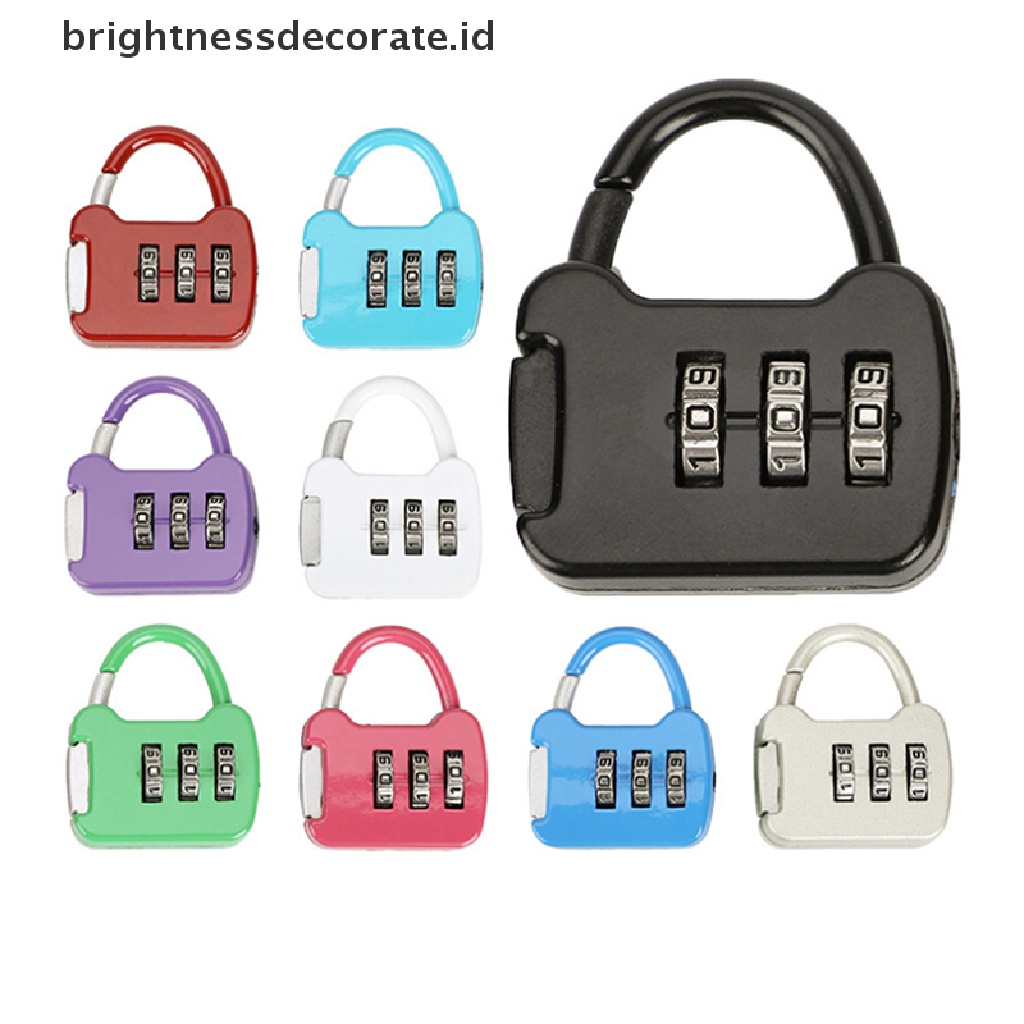 [Birth] Combination Password Lock Portable Travel Luggage Case Gembok Kunci Pengaman [ID]