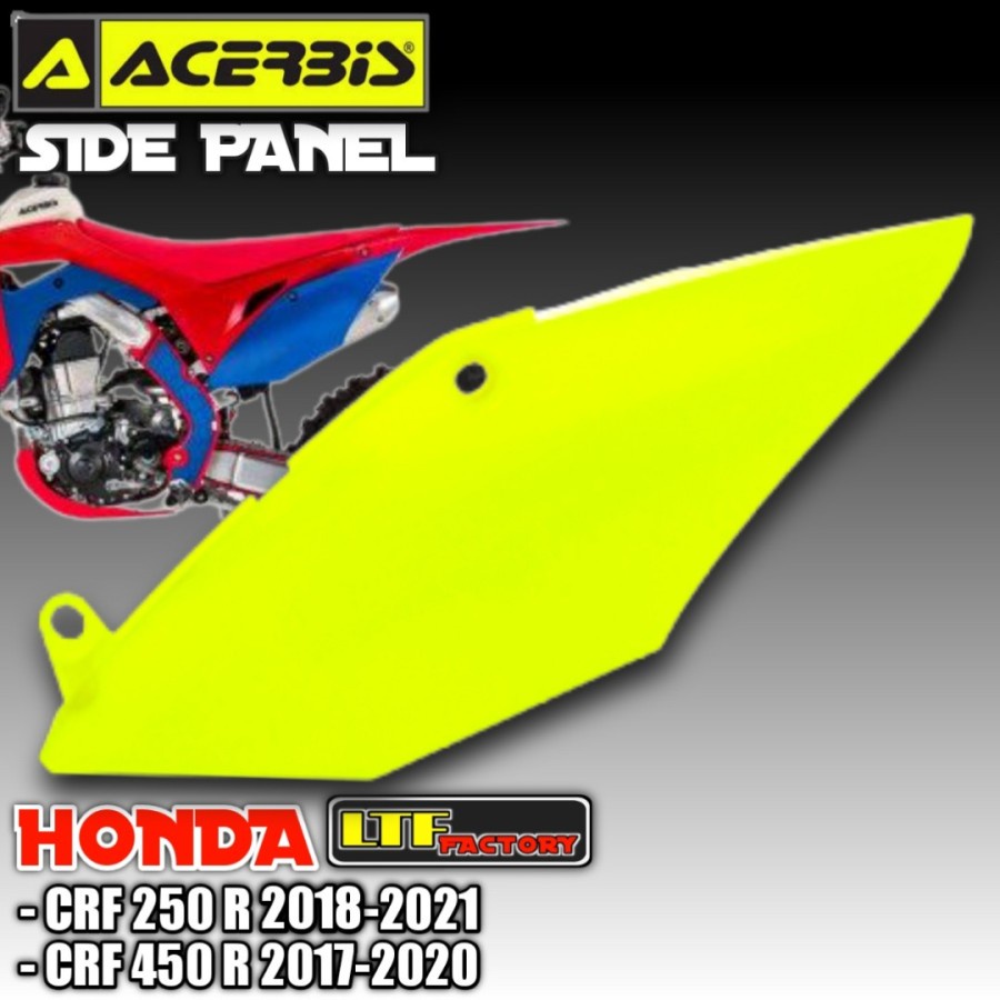 HONDA CR - CRF 250 300 450 R RX ENDURO 2017 2018 2019 2020 2021 - ACERBIS RIGHT LEFT SIDE PANEL COVE