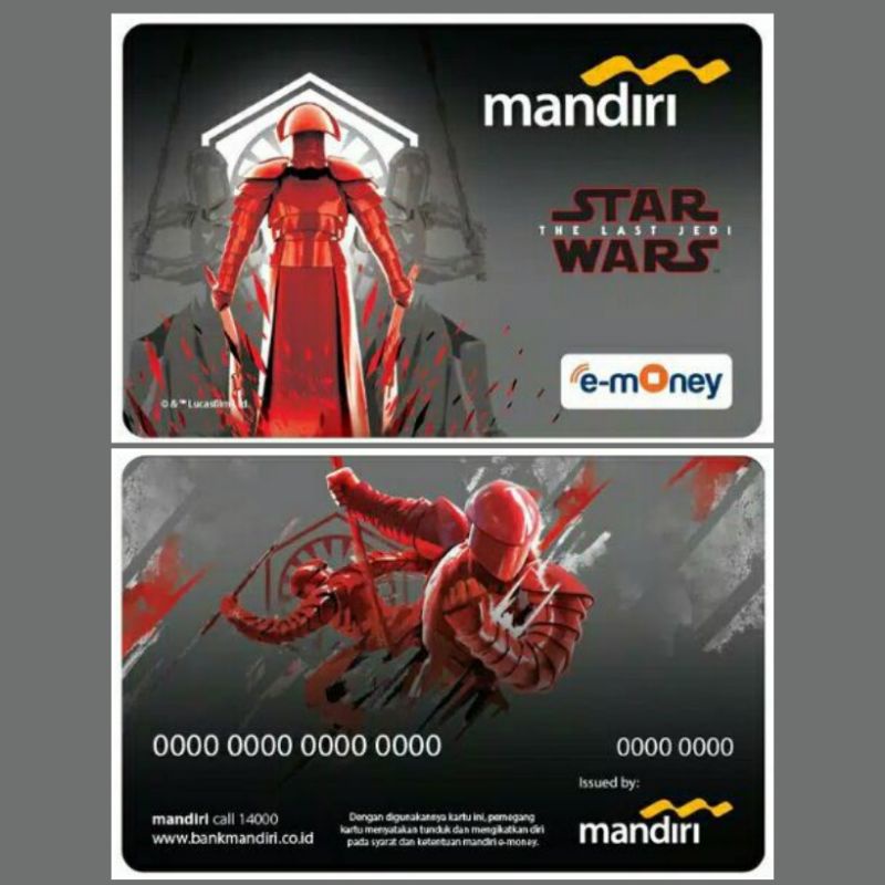 Mandiri eMoney eTOLL - edisi STAR WARS - PRAETORIAN GUARD ORI /Like eTOLL Tapcash Flazz or Brizzi