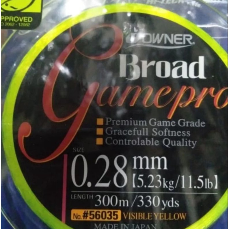 senar pancing owner game pro Galatama flou 300 meter