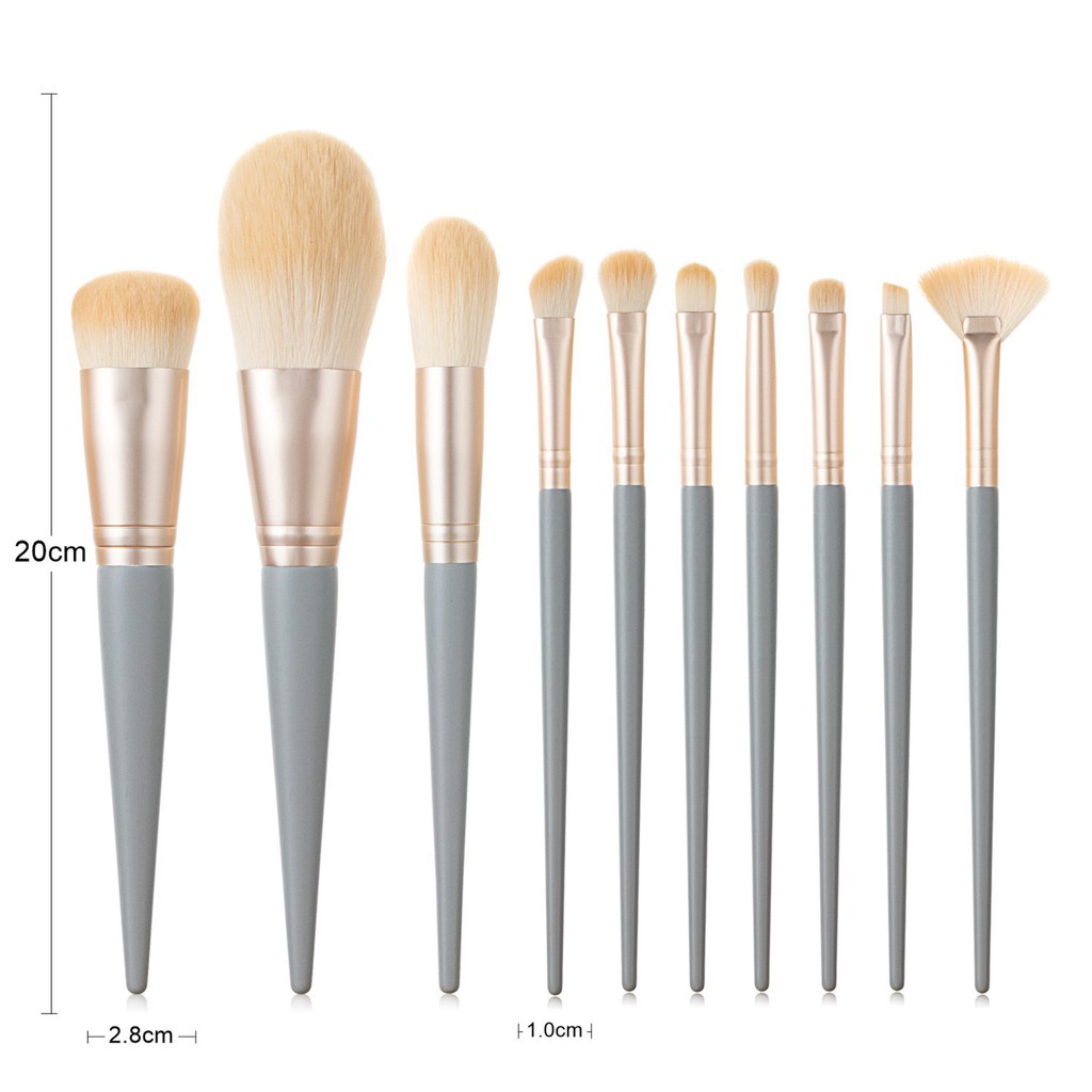 MAANGE Kuas Makeup Set Premium Brush Blush Super Lembut 10 buah Kuas Rias set Kuas Make Up Kuas Foundation Kuas Bedak Eyeshadow Profesional Alat Kosmetik