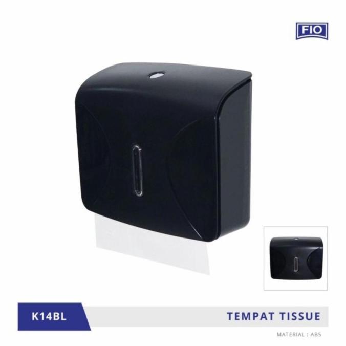 Tempat tissue lembaran/Dispenser tisu lembaran/kotak tisu toilet hitam