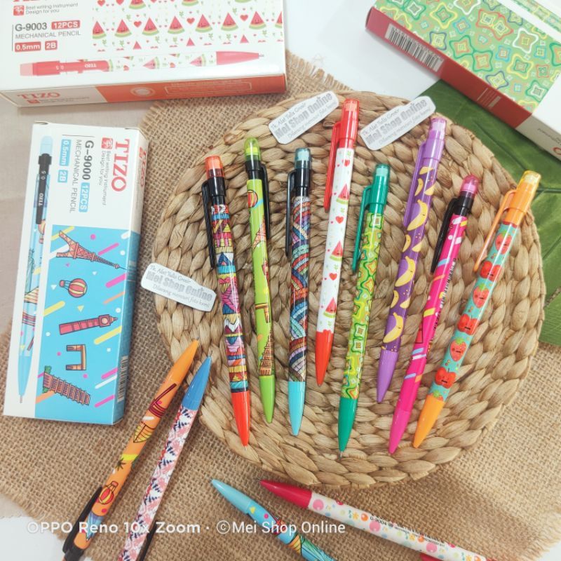 

Pensil Mekanik 0.5 Tizo (1Pcs) Murah Warna Lucu