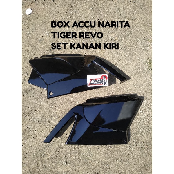 BOX ACCU +EMBLEM NARITA PNP H.GL PRO , TIGER REVO &amp; MEGAPRO NEW BAHAN TEBAL SET KANAN KIRI TERMURAH