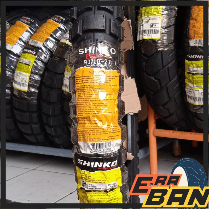 BAN LUAR SHINKO E804F 90 90 RING 21 TUBLESS BIG BLOCK CUSTOM CLASIK