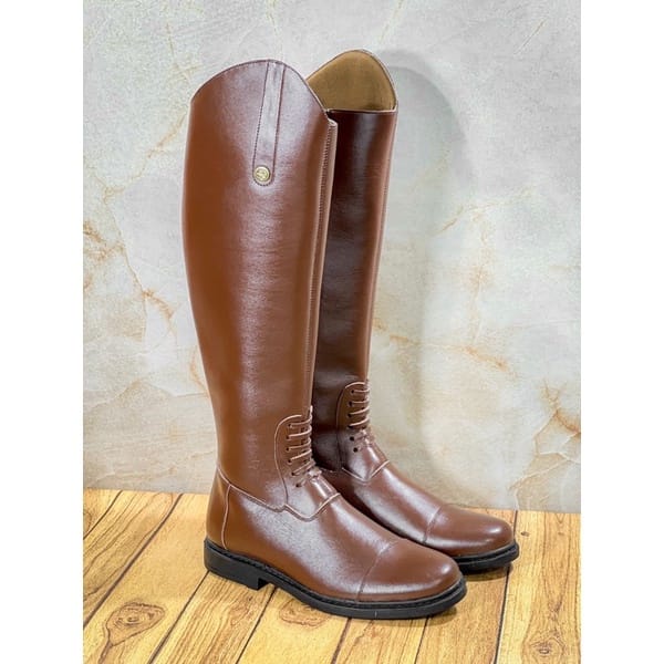 cuero sepatu berkuda wanita sepatu rider Riding Horse Equestrian Boots Berkuda Boots Kulit Tall boot