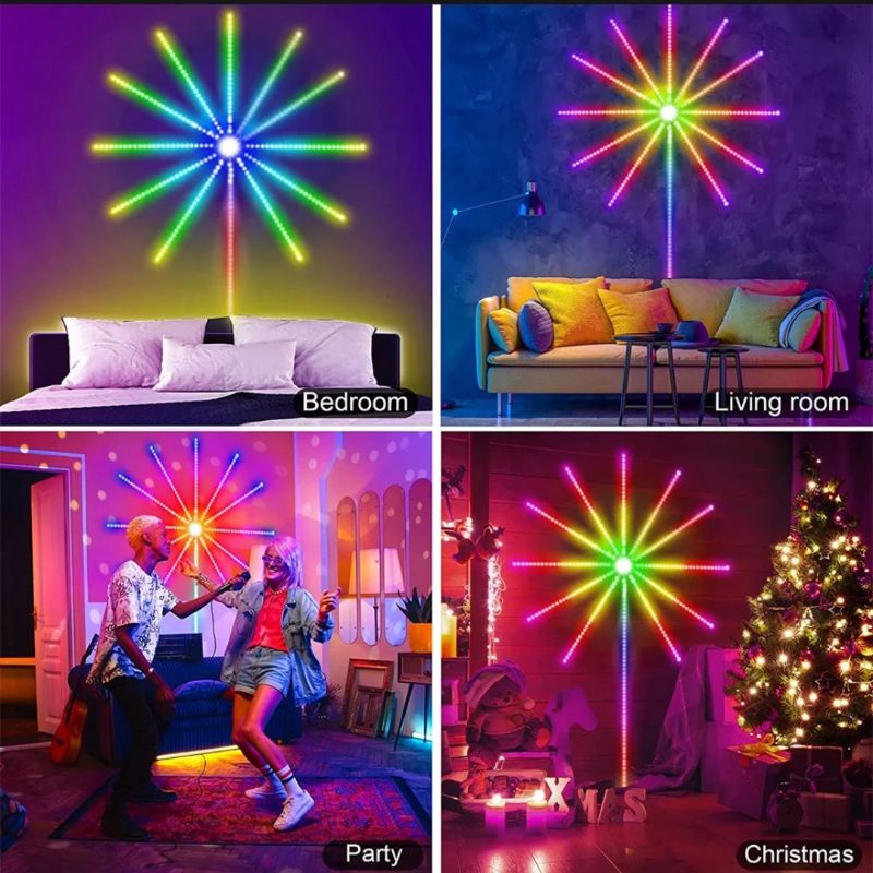 Running Lamp 5050 Lampu Kembang Api Waterproof Sensor HP Full Colour Paket Lengkap Fairy Lights Rockware Firework