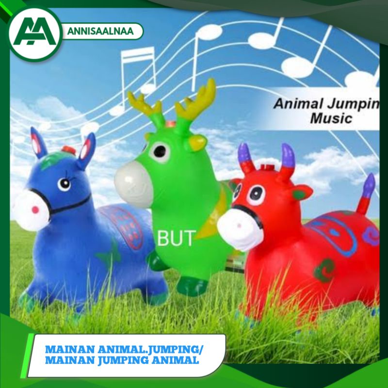 [Animal Jumping Music]Jumping Animal Music/ Kuda Kudaan Karet/ Mainan Kuda Tunggang Karet