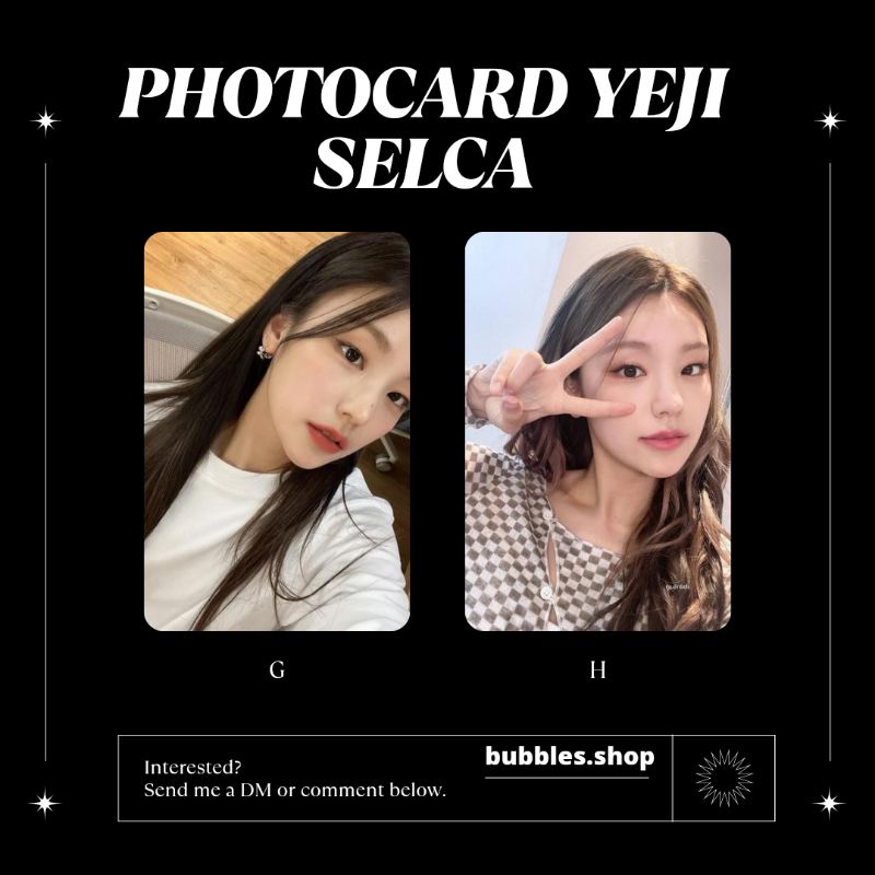 PHOTOCARD UNOFFICIAL YEJI ITZY SELCA