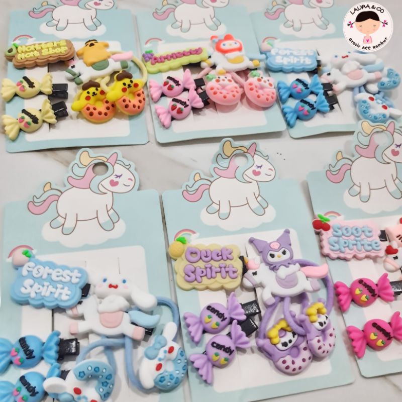 ECER JEPIT IMPORT SANRIO KARAKTER SILICON LAPIS KARET