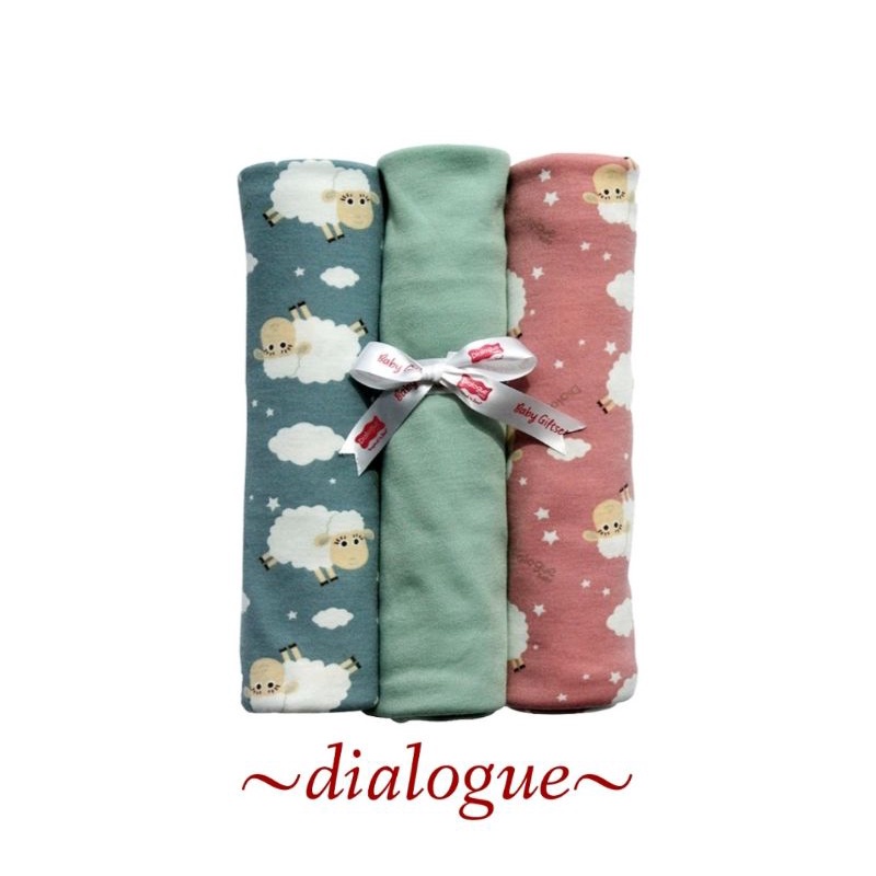 Dialogue Baby Swaddle Bedong Bayi Isi 3 Pcs DFB0163