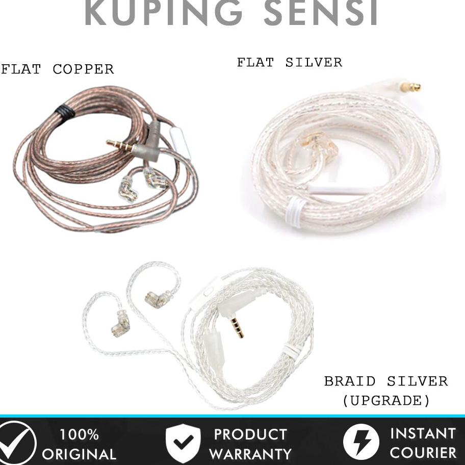 Kabel KZ OFC Copper / SIlver KZ Cable with Mic for ZSN Pro ZS3 ZS5 ZSA ZS10 PRO X ZST ZST X ZST PRO 