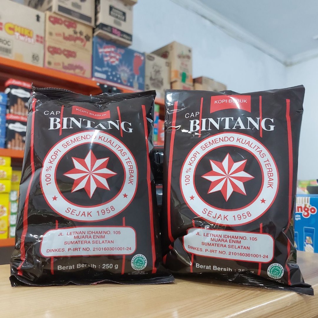 

Kopi Bubuk BINTANG kemasan 250 gram