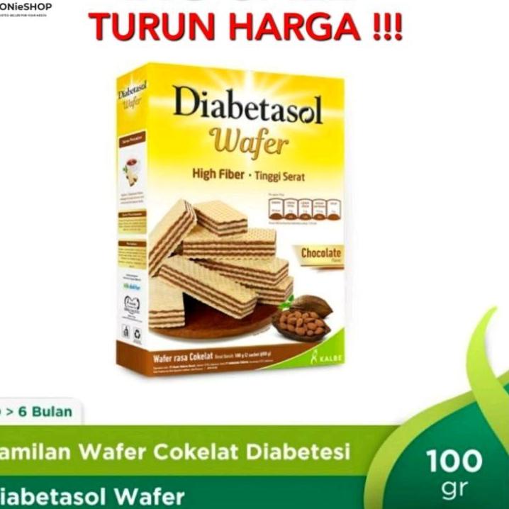 

FIA618 DIABETASOL WAFER CHOCOLATE 100gr HIGH FIBER DIABETES +++