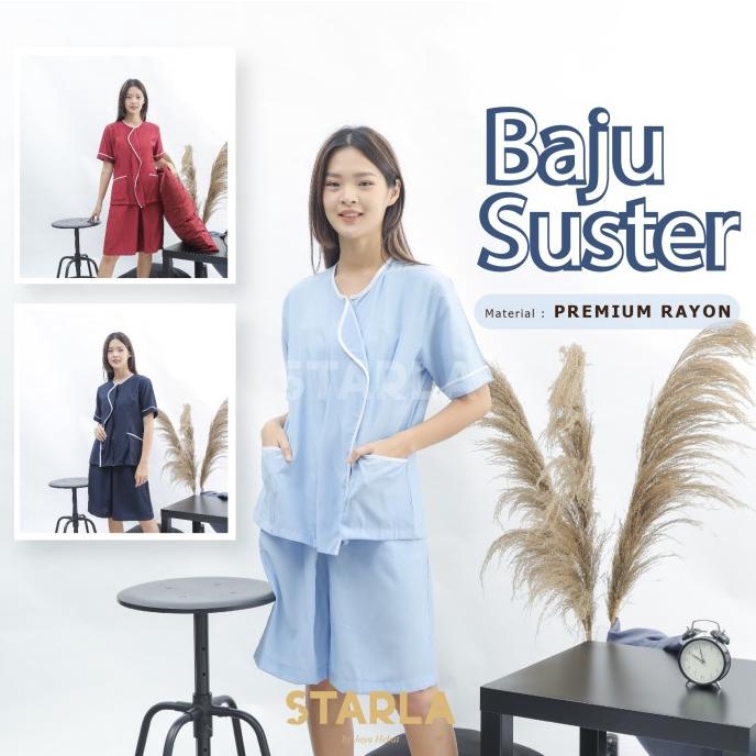 BAJU SUSTER KULOT BABY SITTER SERAGAM NANNY UNIFORM SHERRY STARLA