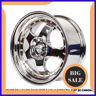 tools PAKET VELG DAN BAN RING 16 HSR BRISKET WARNA CHROME PLUS BAN 195 50 R1 2ZJN23