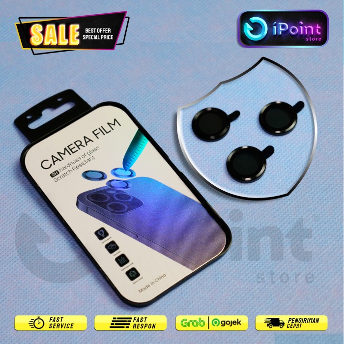 Lenkom Anti Gores Kamera Ring Kamera Iphone 13 Pro / Max 3 Kamera