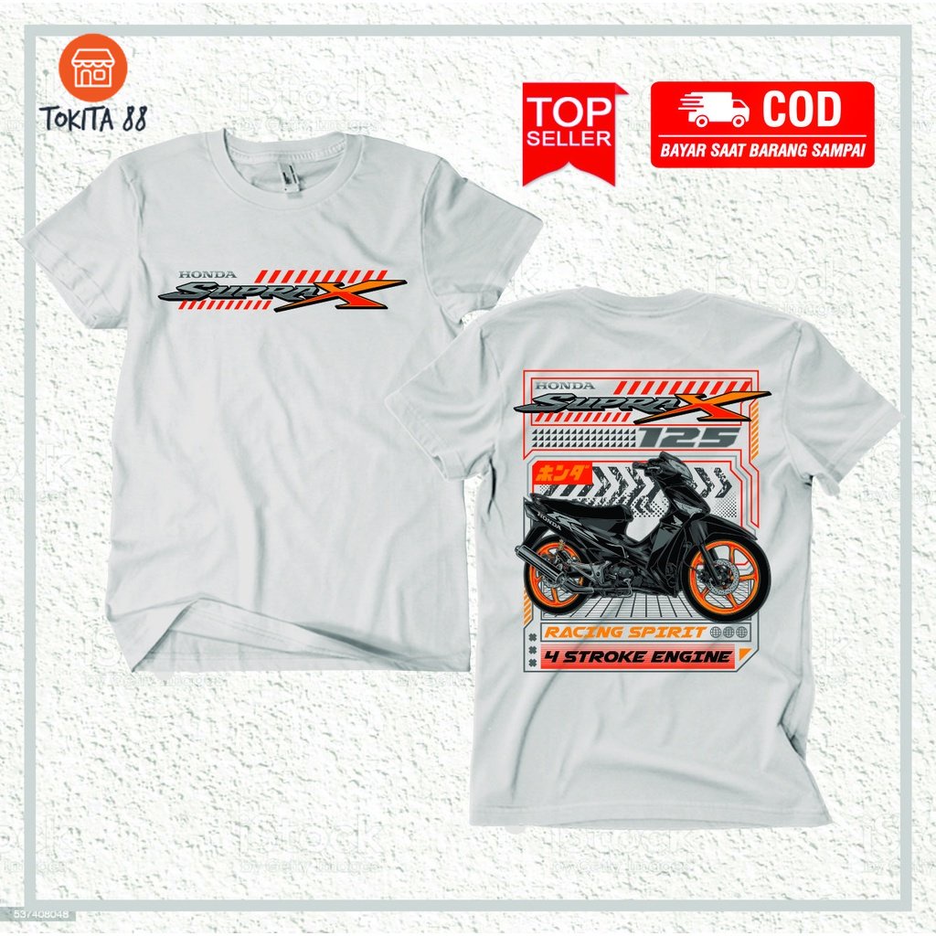 KAOS PRIA HONDA SUPRA X - KAOS RACING ORIGINAL - KAOS DISTRO TERBARU - KAOS PRIA DISTRO